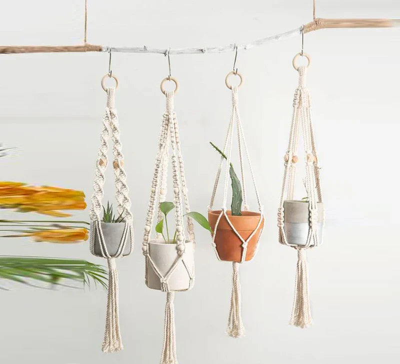 Suspension Plante - Macramé - Mur