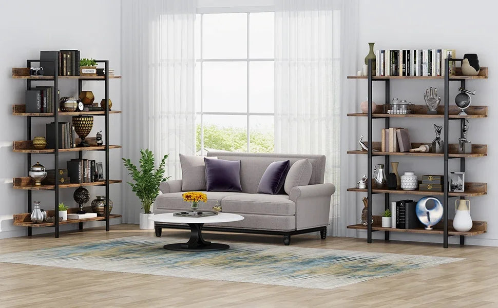 Étagère plante 5 niveaux - Métal et fer noir