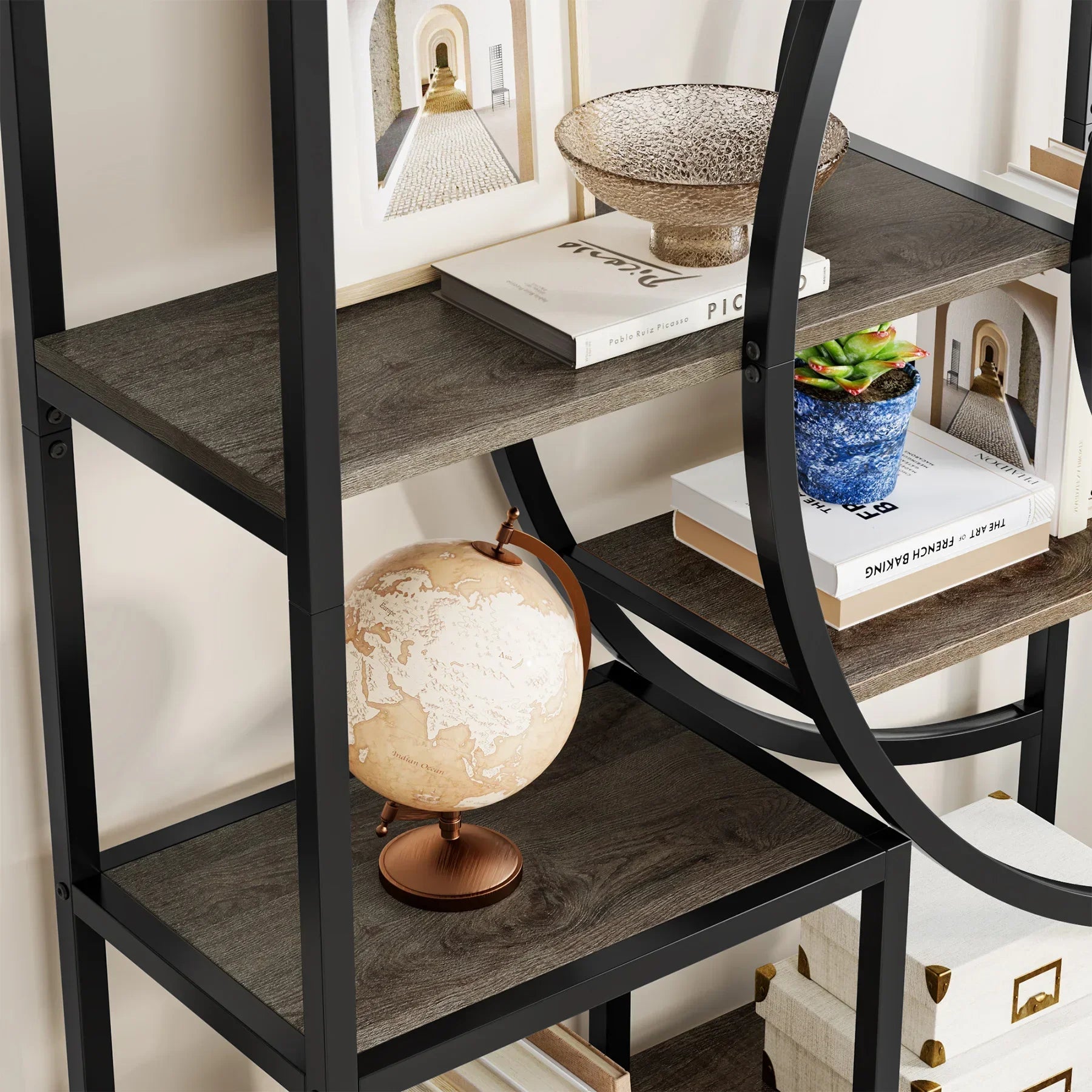 Étagère plante 8 niveaux - Métal rustique