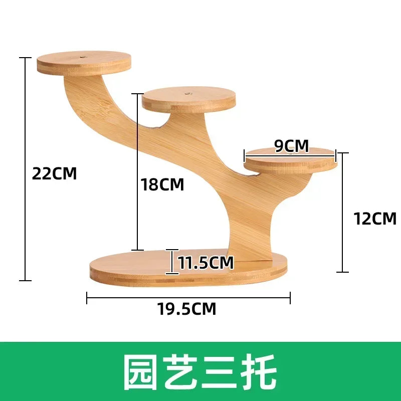Étagère Porte Plante - Bambou - Mini Taille