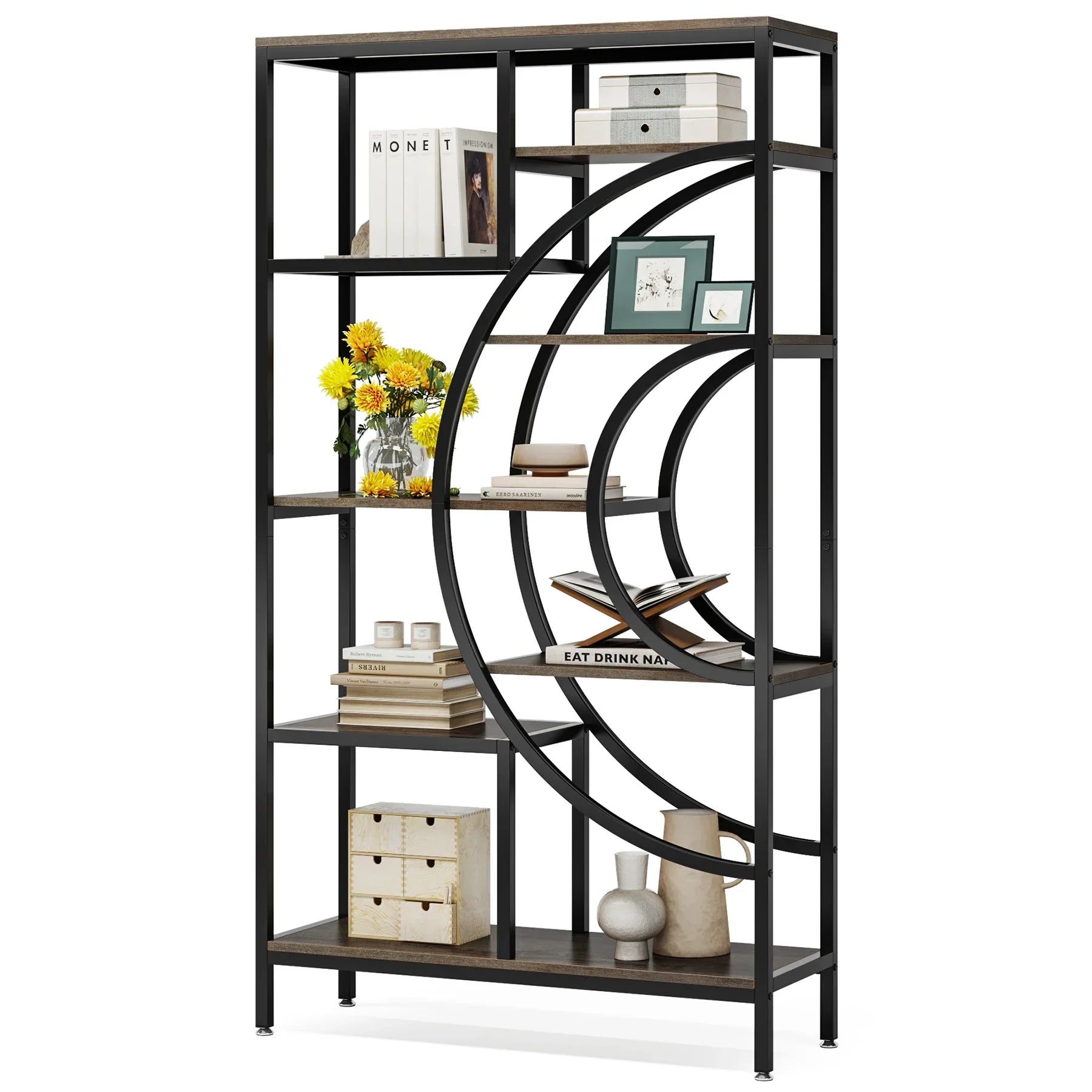 Étagère plante 8 niveaux - Métal rustique