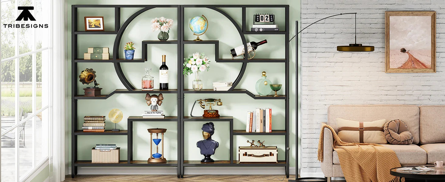 Étagère plante 6 niveaux - Bois industriel