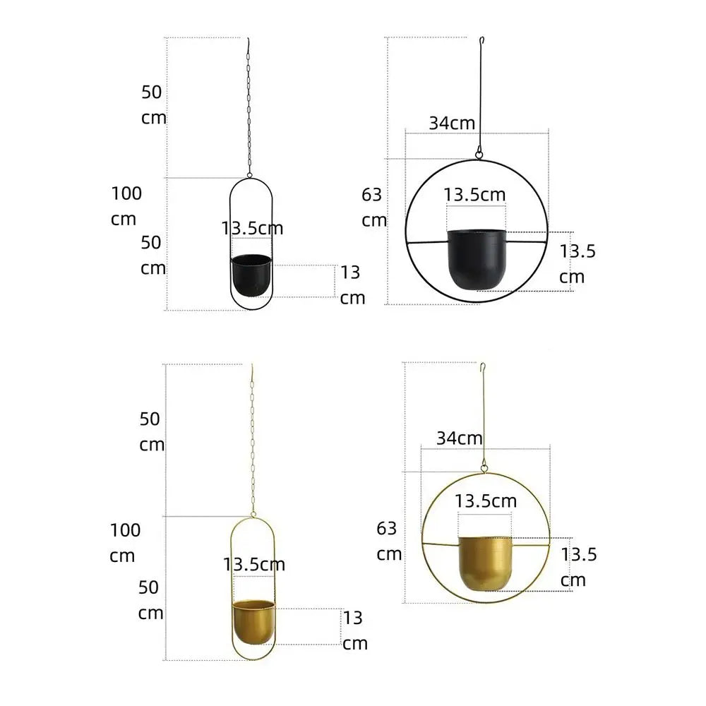 Suspension Plante - Fer - Moderne