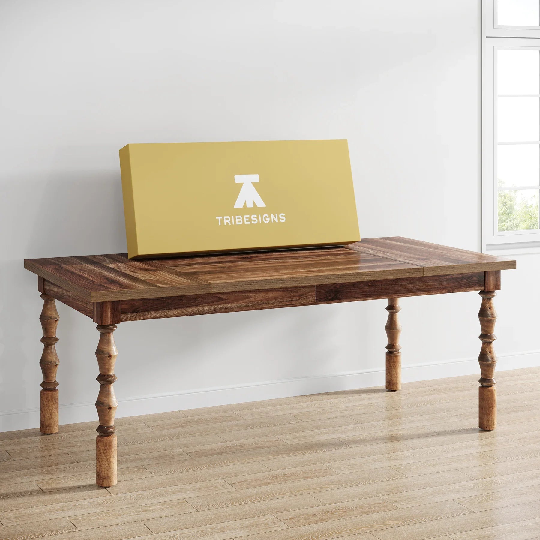 Table plante extérieure - Bois marron