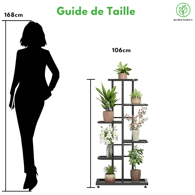 Porte-Plante Métal Original - 6 Niveaux - Lola