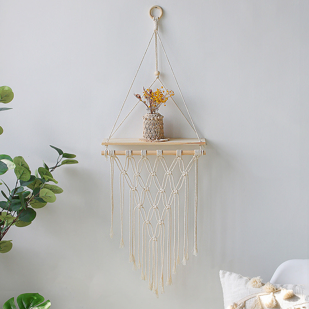 Suspension murale pour plante en macramé - La Bohème