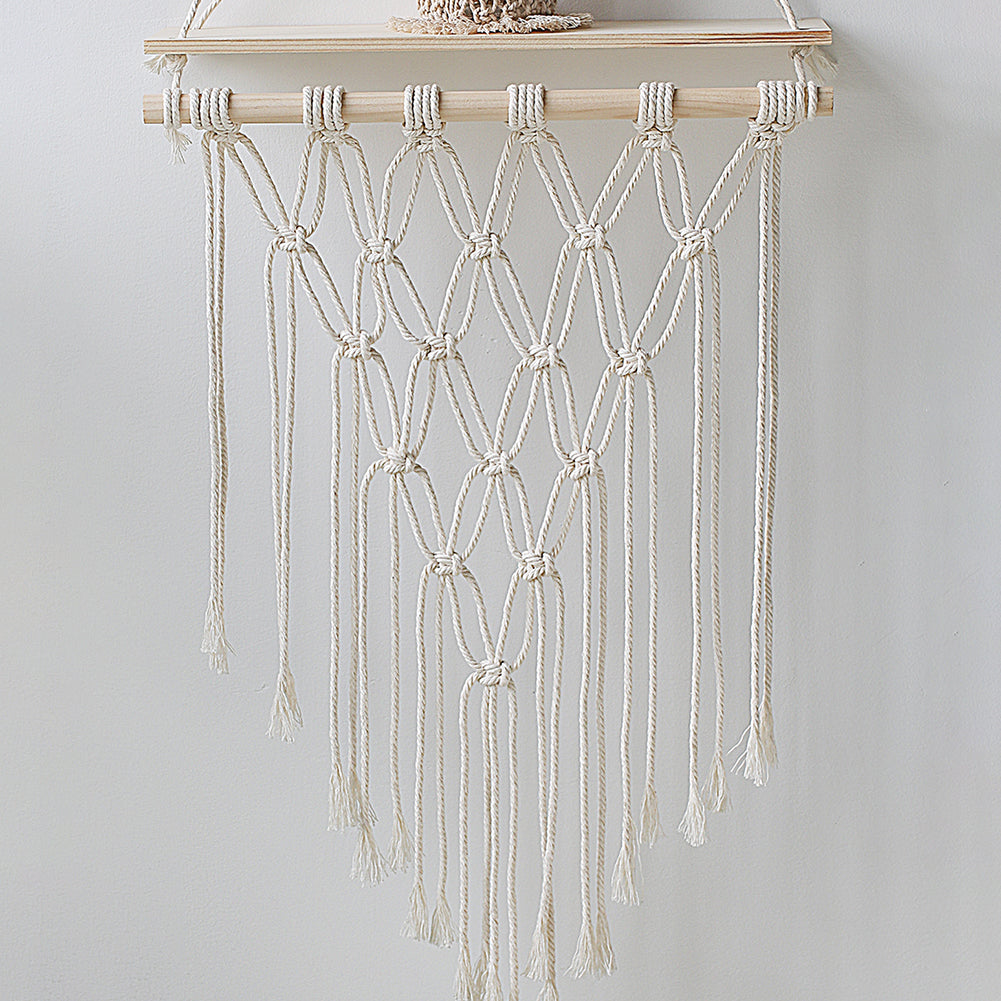 Suspension murale pour plante en macramé - La Bohème