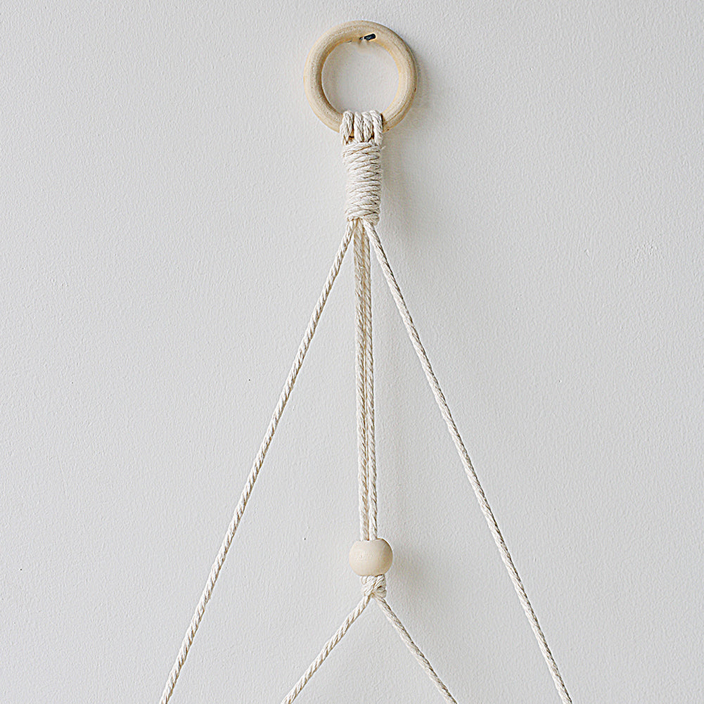 Suspension murale pour plante en macramé - La Bohème