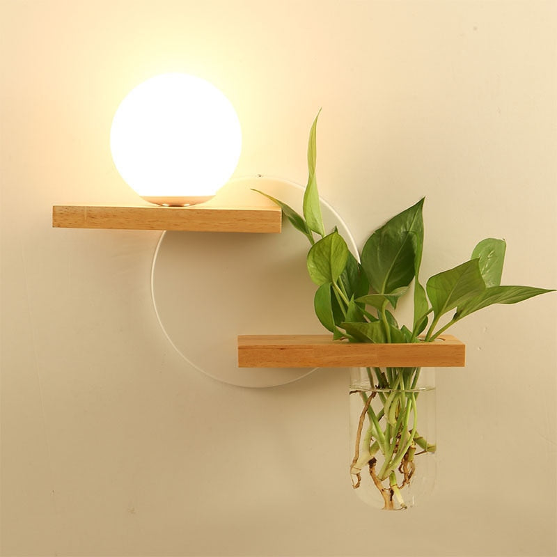 Porte-plante mural luminaire - La Malibu