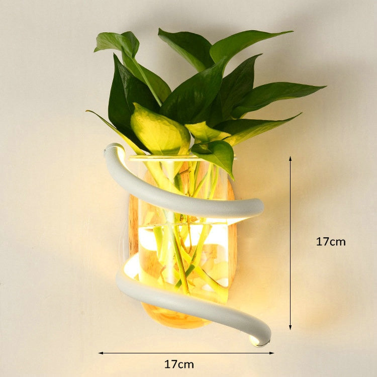 Porte-plante mural luminaire - Lucia