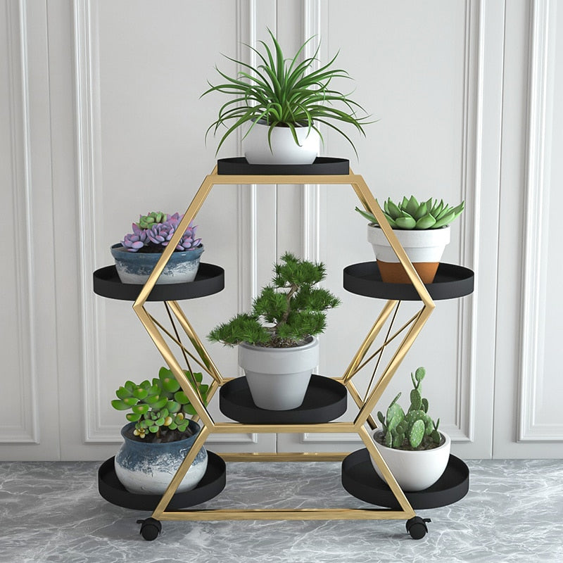 Porte-plante original à roulettes - La Lolita