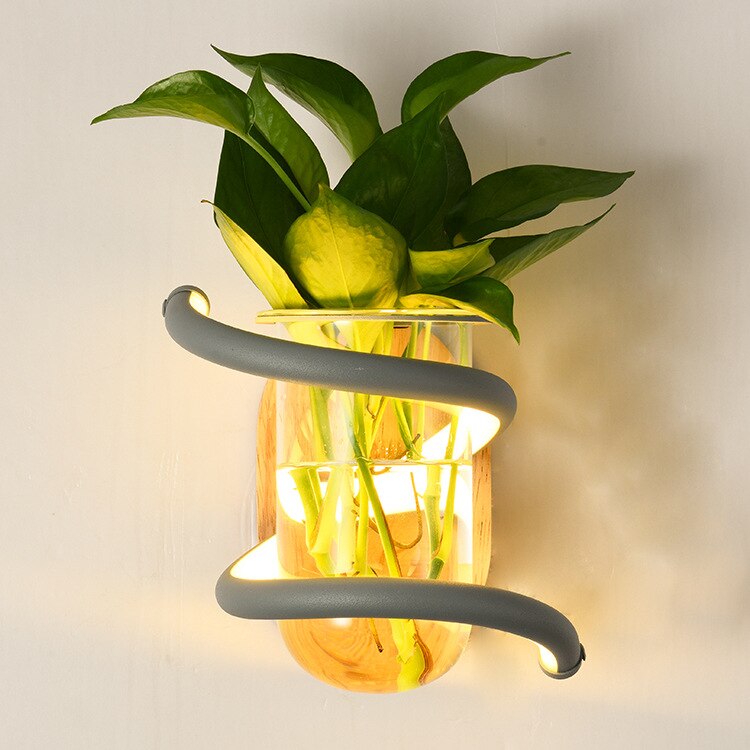 Porte-plante mural luminaire - Lucia