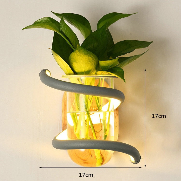 Porte-plante mural luminaire - Lucia