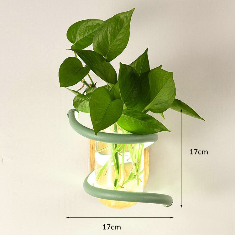 Porte-plante mural luminaire - Lucia