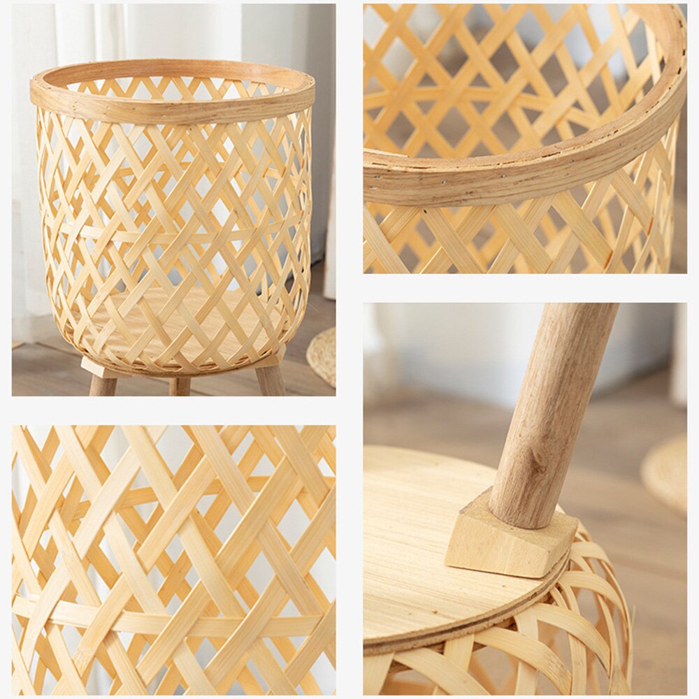 Porte-plante artisanal en bambou - La Tya