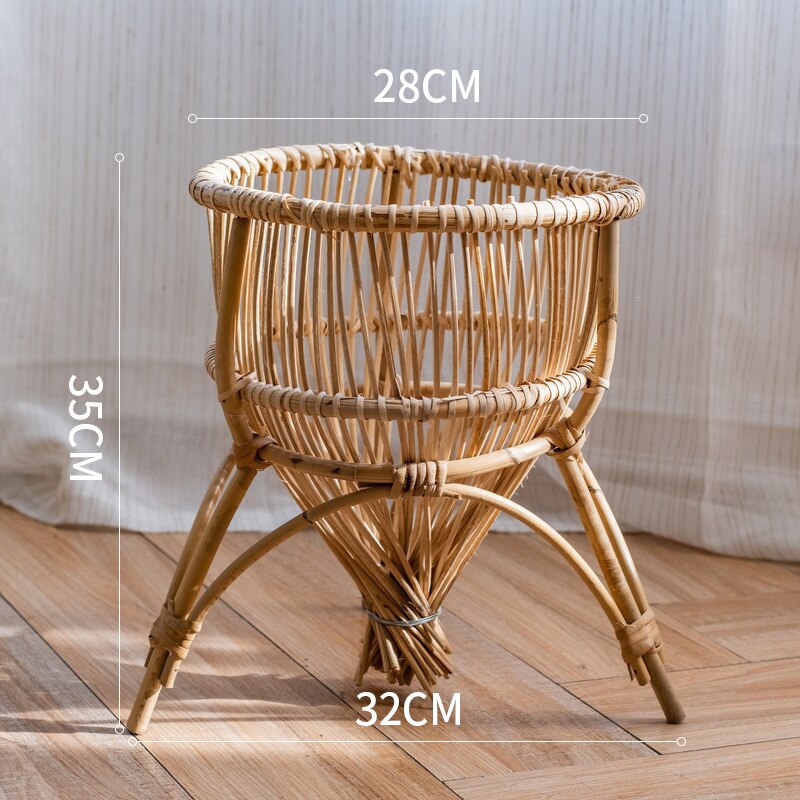Porte-plante artisanal en bambou - La Anik