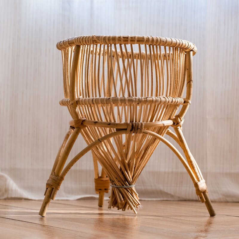 Porte-plante artisanal en bambou - La Anik