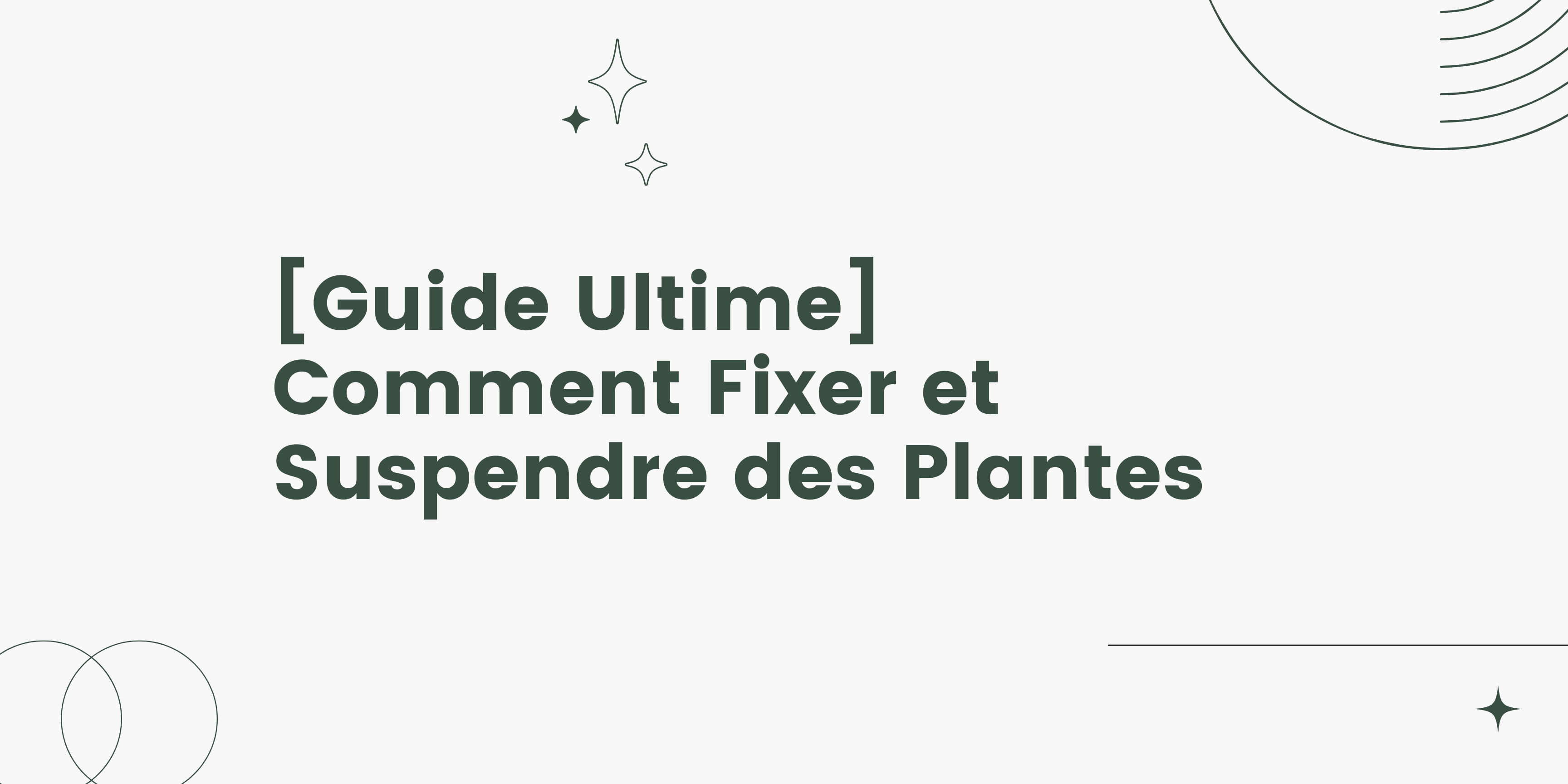 [Guide Ultime] Comment Fixer et Suspendre des Plantes