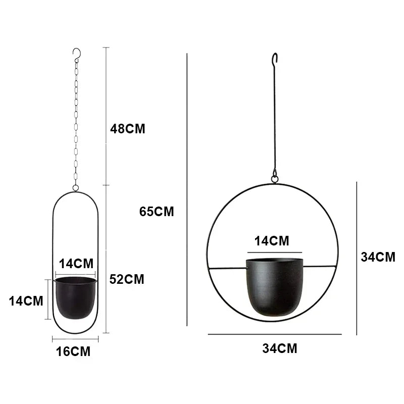 Suspension Plante - Métal - Style Nordique