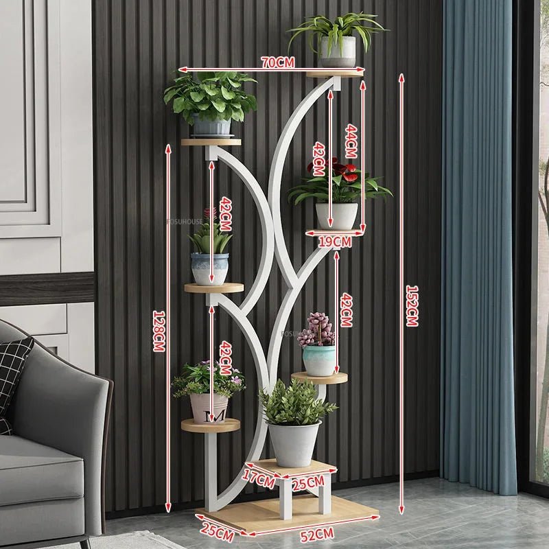 Porte Plante Moderne pour Salon - Meuble Organisateur