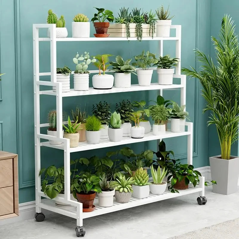 Plant Stand  Flower Stand 3/4 Tier Flower Shelf Planter Rack Storage Organizer Display Indoor Garden Balcony Floor-standing Rack