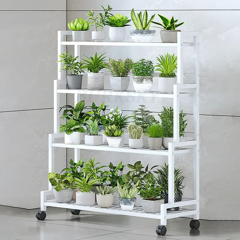 Plant Stand  Flower Stand 3/4 Tier Flower Shelf Planter Rack Storage Organizer Display Indoor Garden Balcony Floor-standing Rack