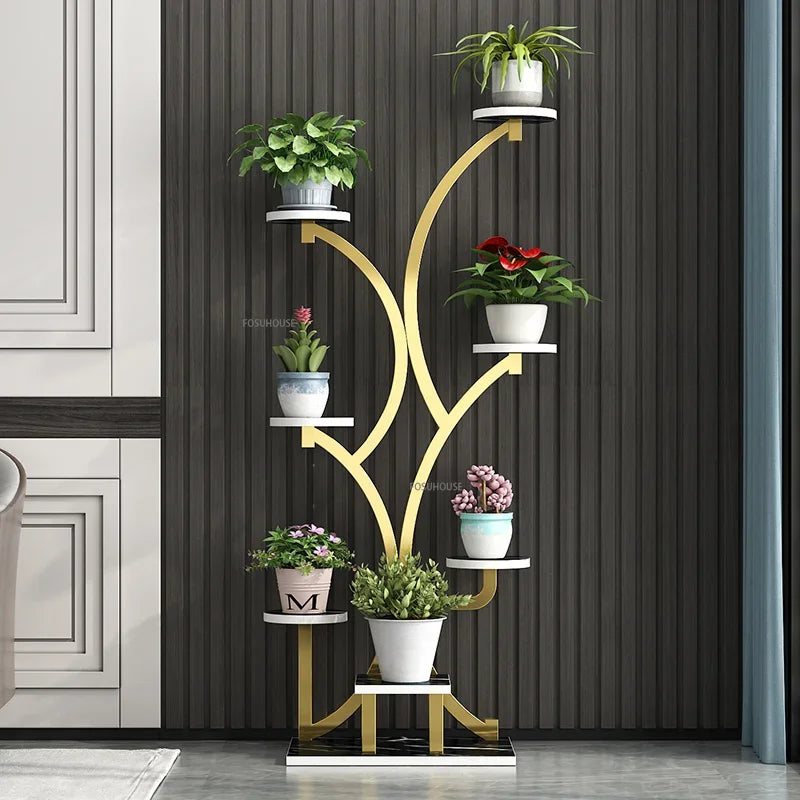 Porte Plante Moderne pour Salon - Meuble Organisateur