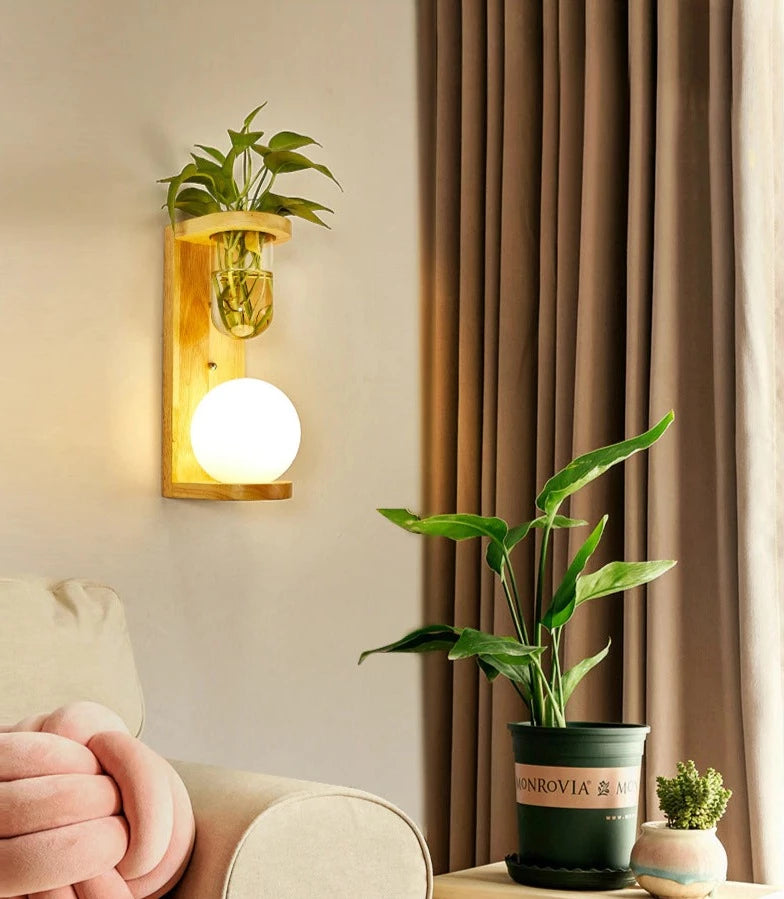 Porte-plante mural luminaire - Lumia